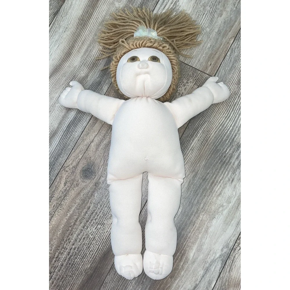 vintage Handmade Soft Sculpture‎ Caucasian Cabbage Patch Doll